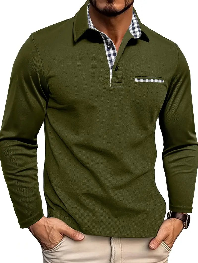 Polo Shirt with Long Sleeves - Luxoria