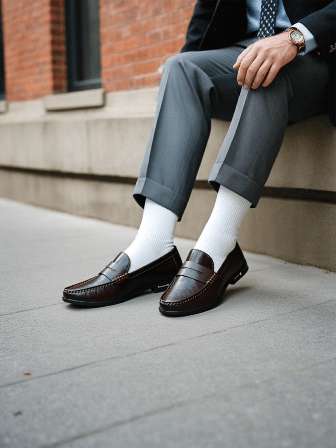 Elegant Premium Leather Loafers - Luxoria