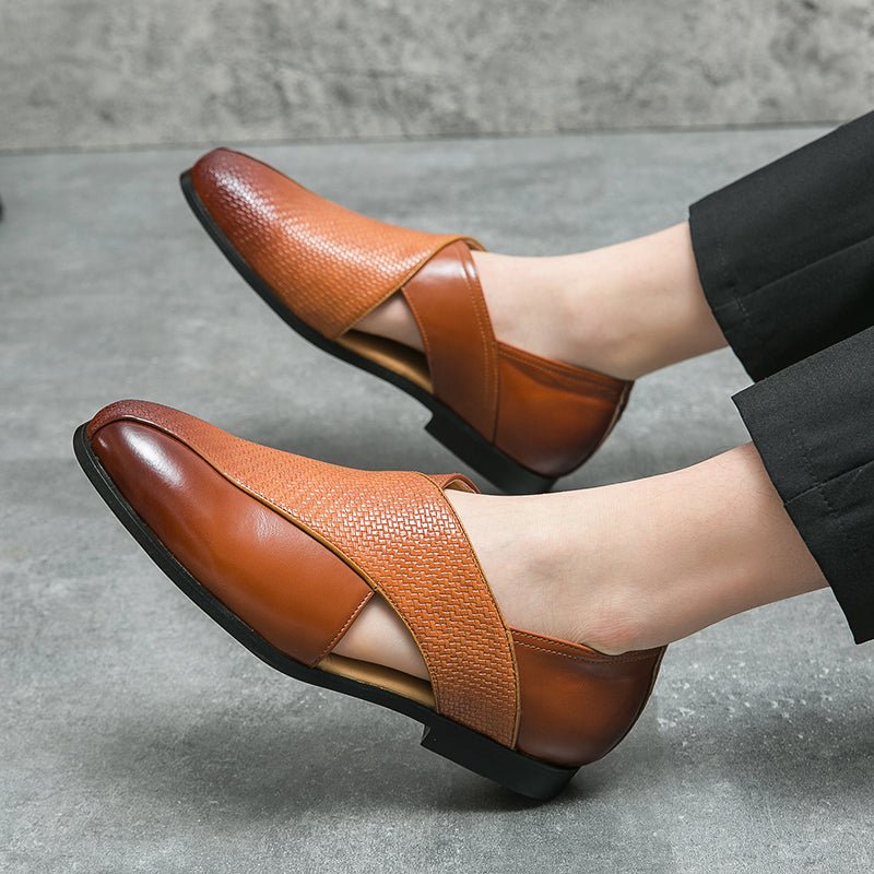 Vintage Leather Loafers - Luxoria