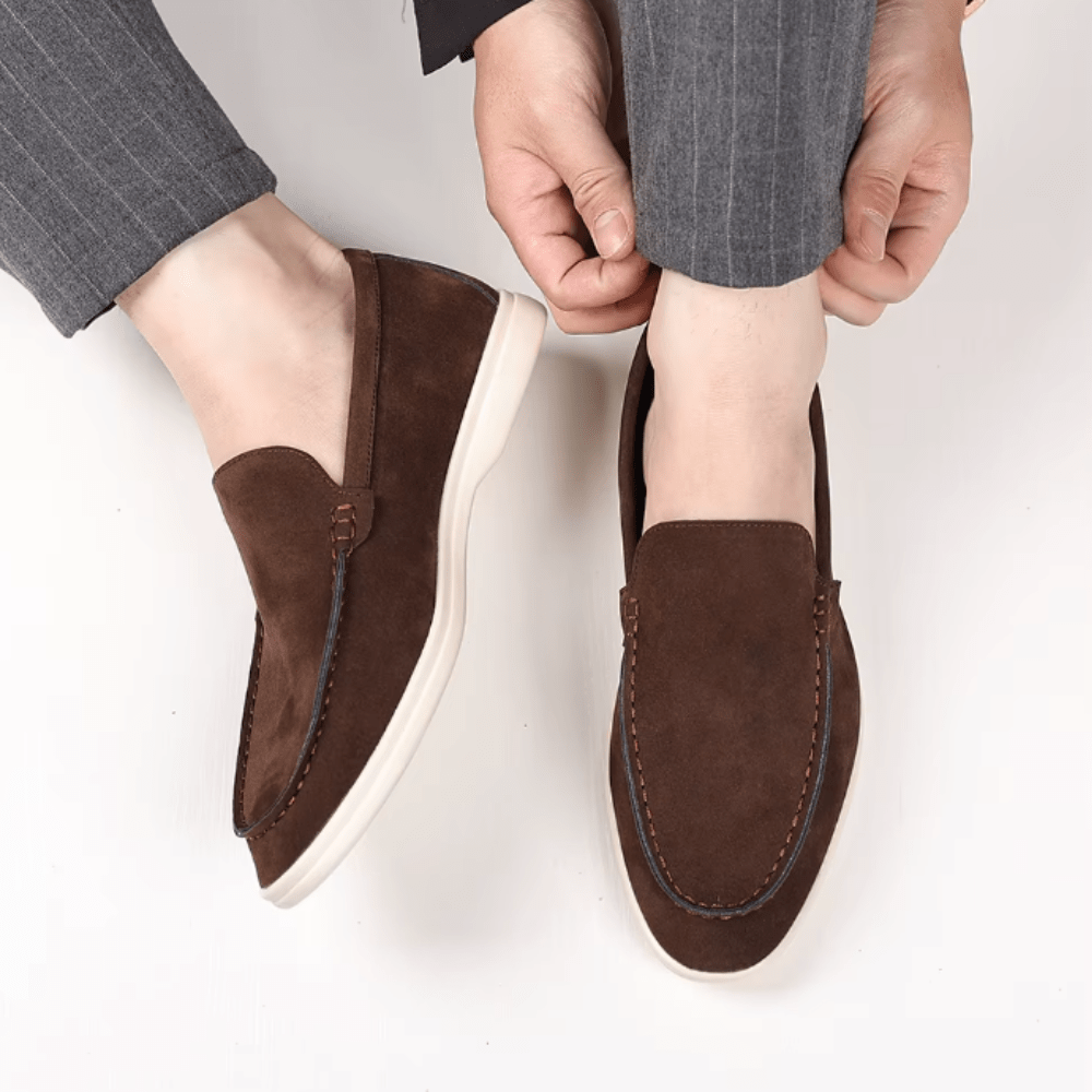 Luxury Suede Loafers - Luxoria