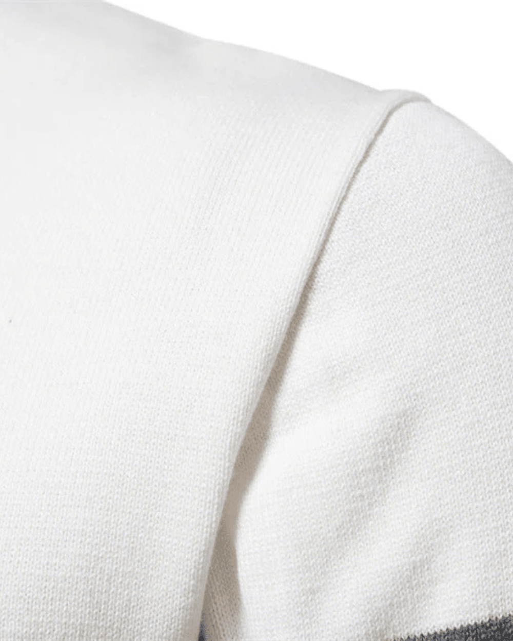 Frederico Cotton Zip Sweater with Pattern - Luxoria