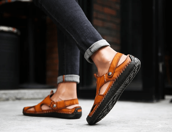 Classic Leather Sandals - Luxoria