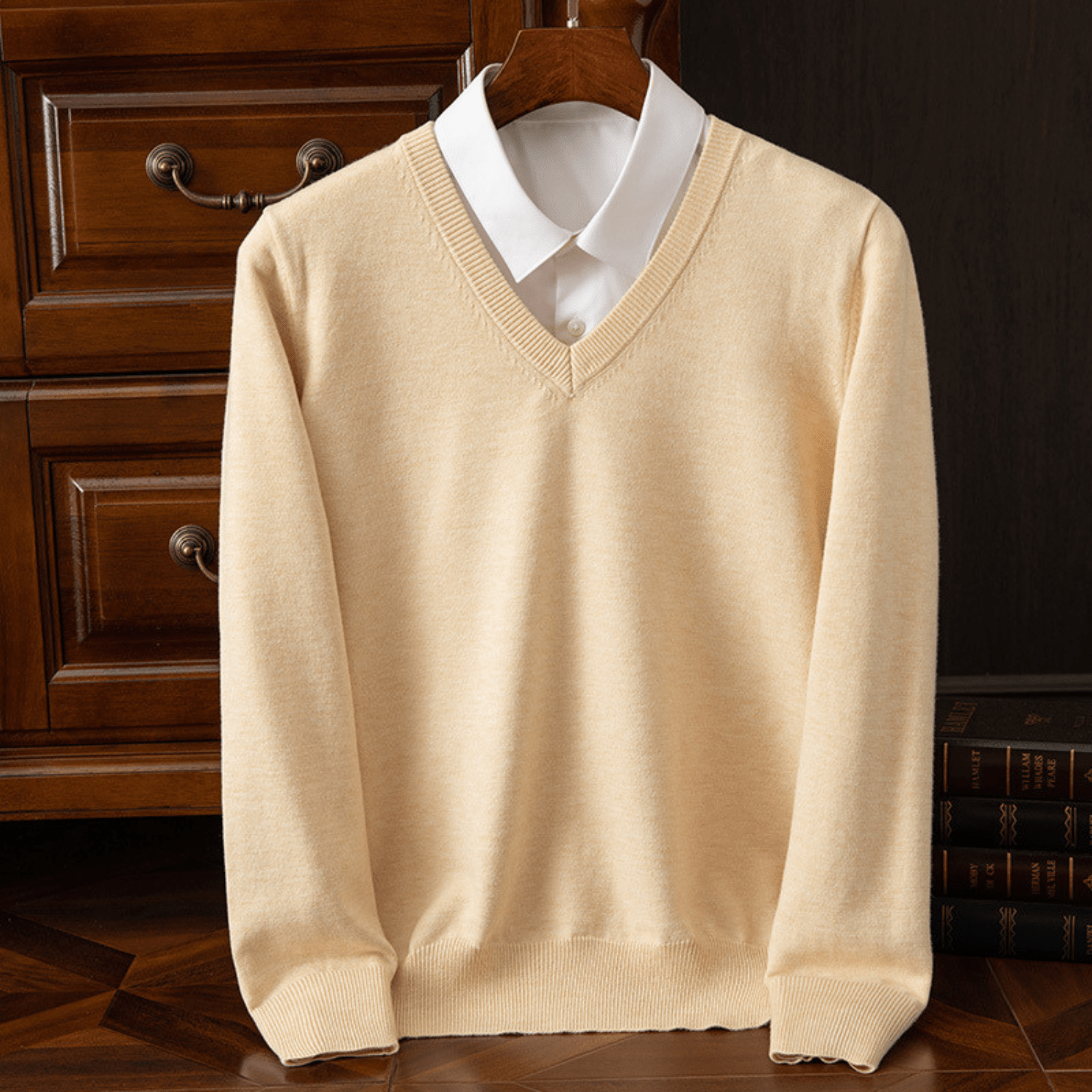 Chic V - Neck Sweater - Luxoria