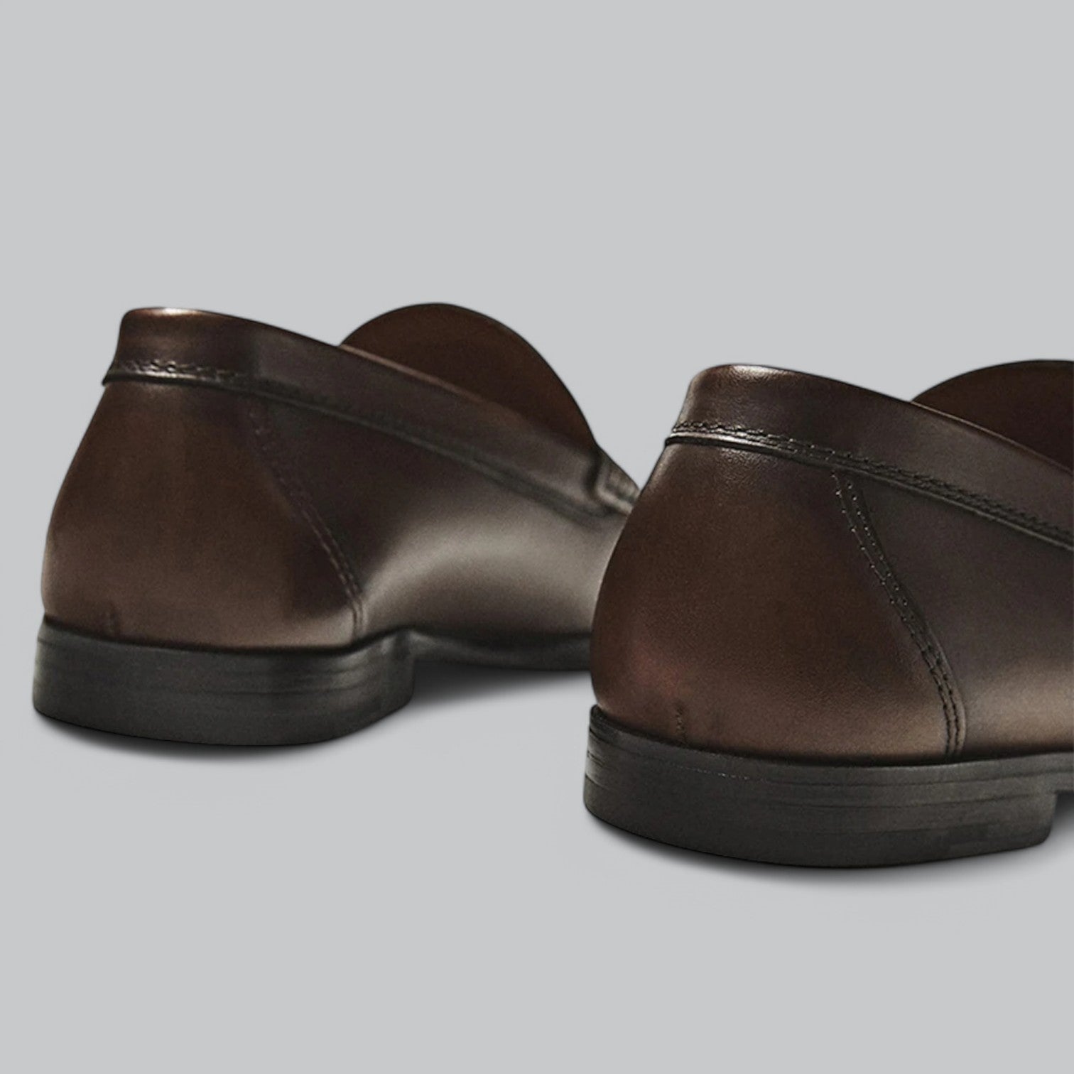 Chic Leather Penny Loafers - Luxoria