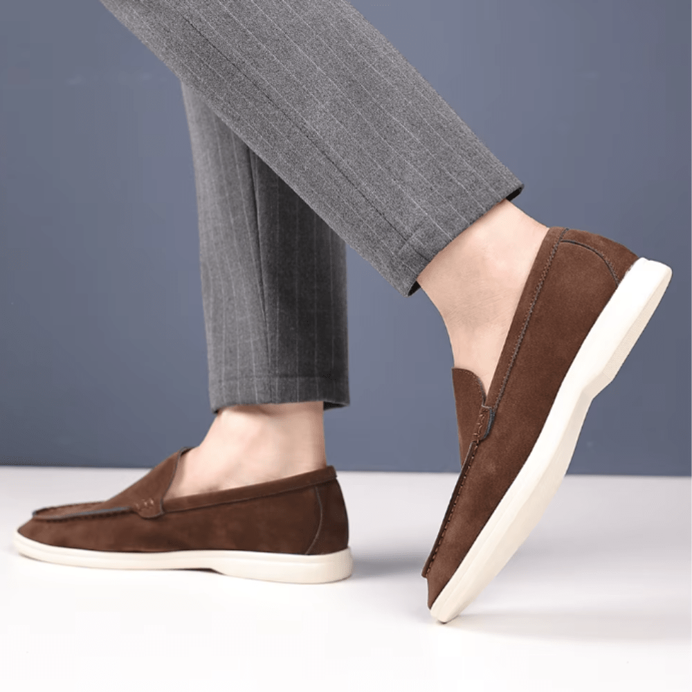 Luxury Suede Loafers - Luxoria