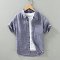 Elegant Linen Men's Shirt - Luxoria