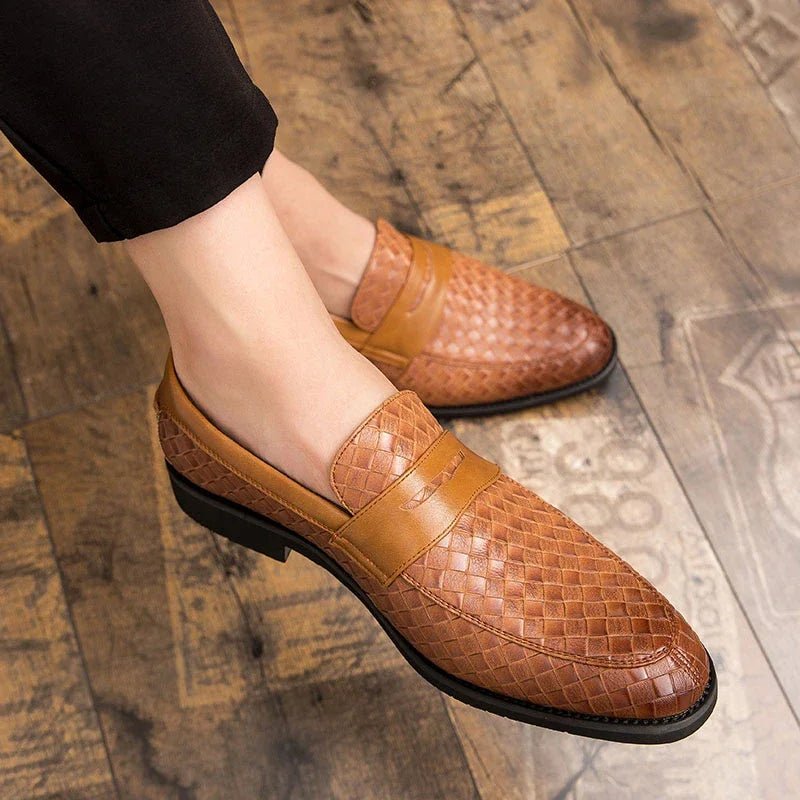 Elegant Woven Loafers - Luxoria