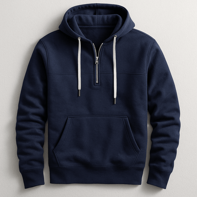 Elegant Zip Hoodie - Luxoria