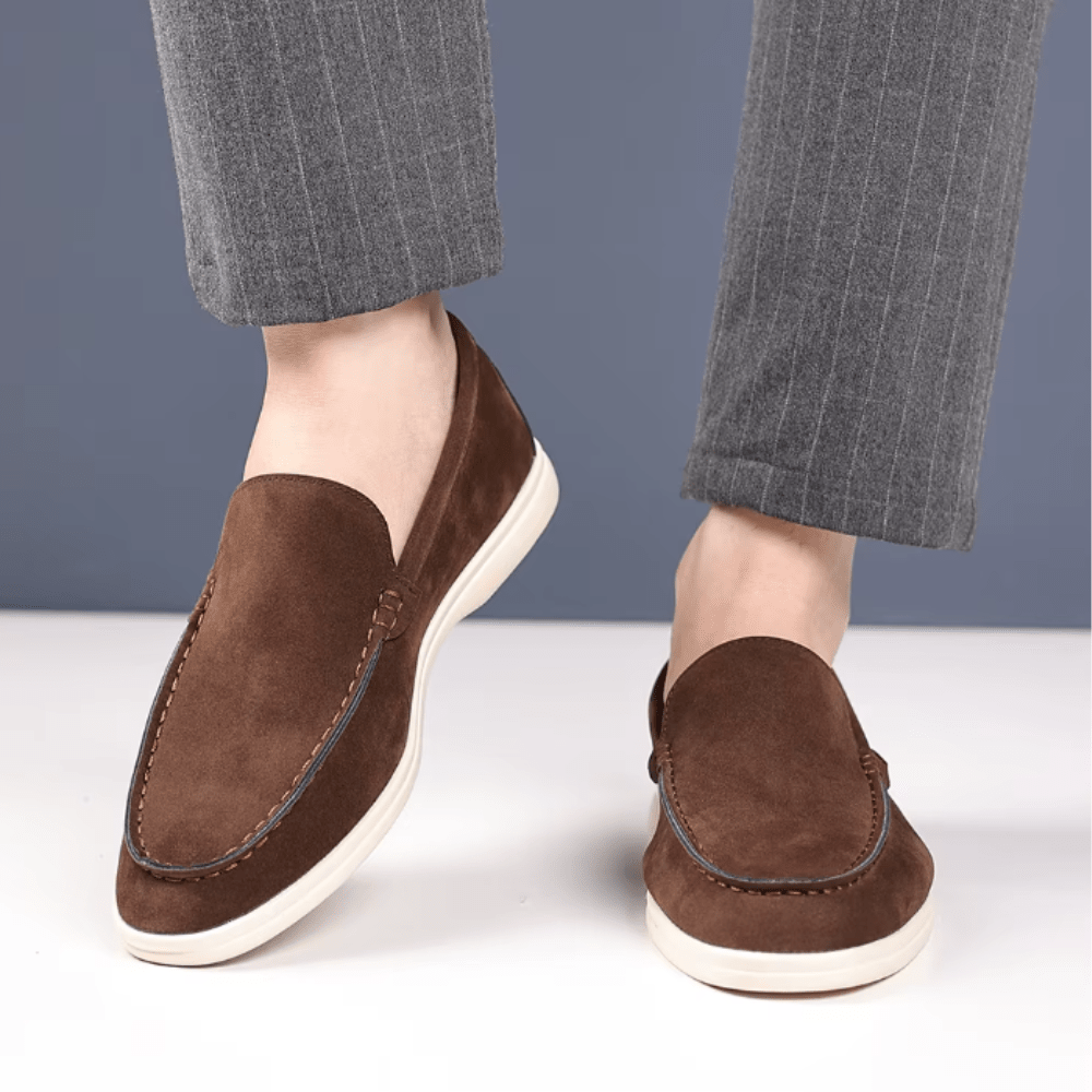 Luxury Suede Loafers - Luxoria