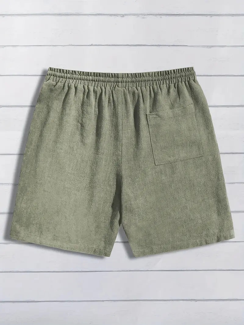 Casual Linen Shorts - Luxoria