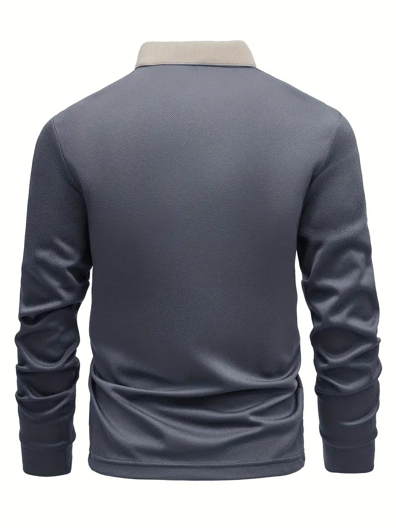 Lightweight Polo Sweater - Luxoria