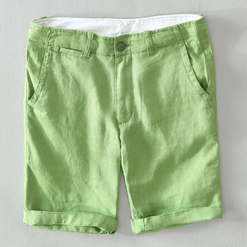 Casual Linen Shorts - Luxoria
