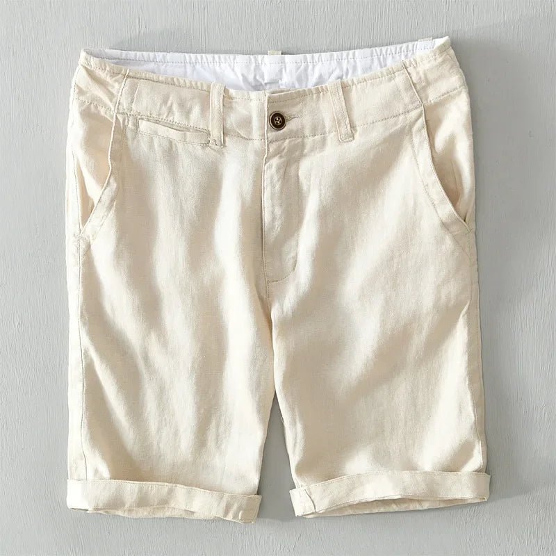 Casual Linen Shorts - Luxoria