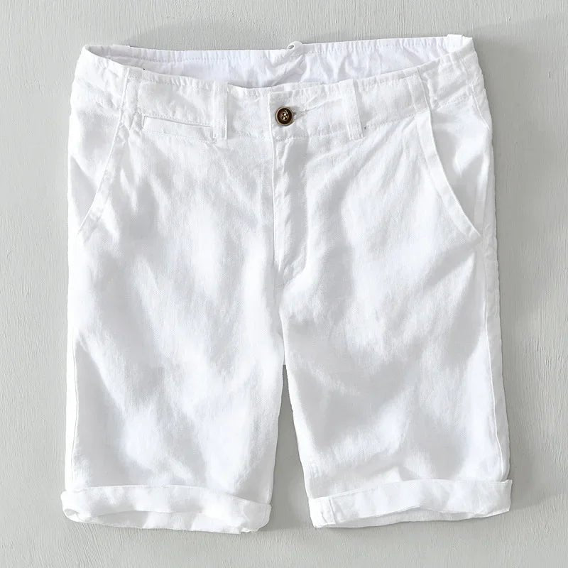 Casual Linen Shorts - Luxoria