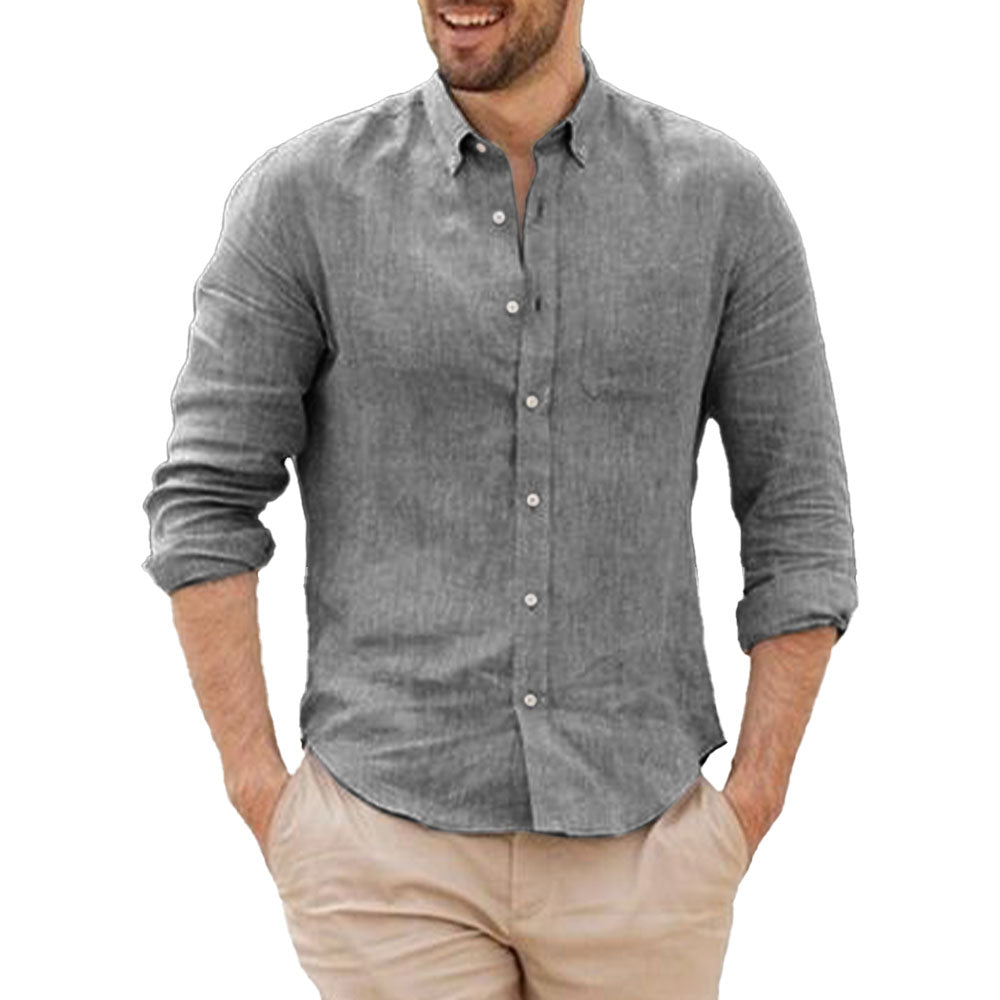 Breathable Linen Shirt - Luxoria