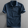 San Julian Linen Polo Shirt - Luxoria