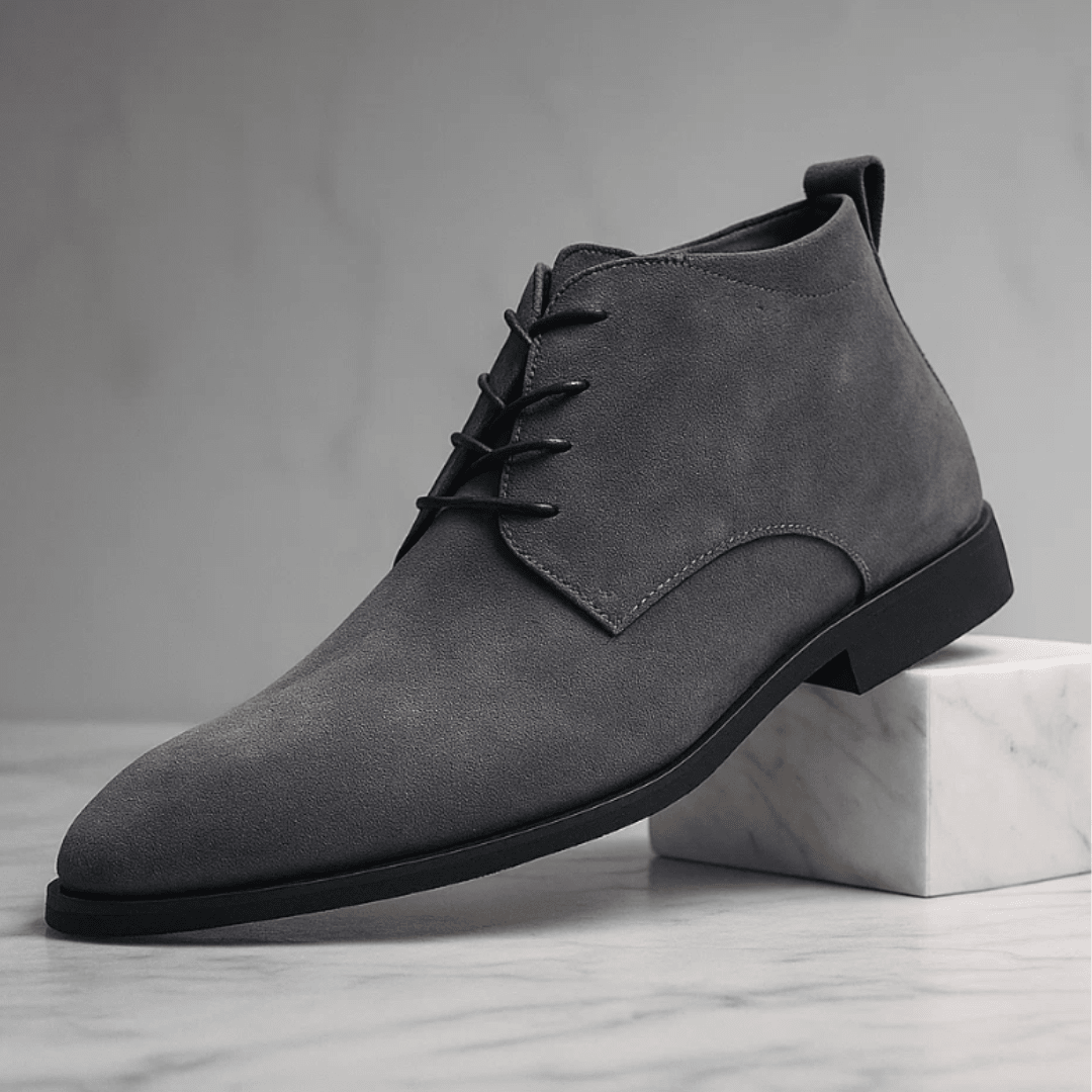 Elegant Suede Boots - Luxoria