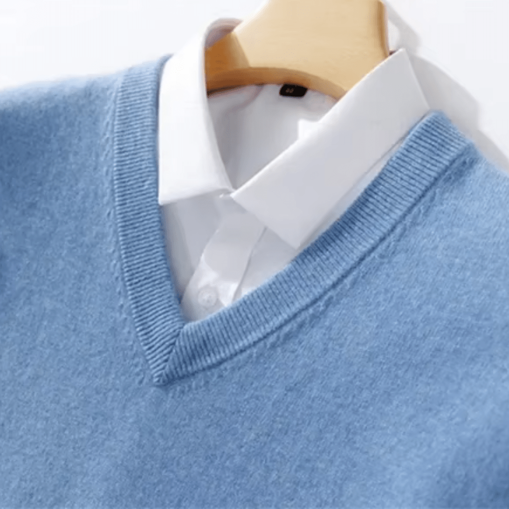 Elegant V - Neck Sweater - Luxoria