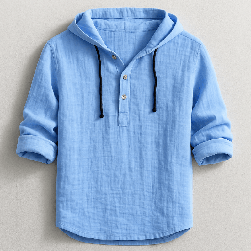 Elegant Hooded Shirt - Luxoria