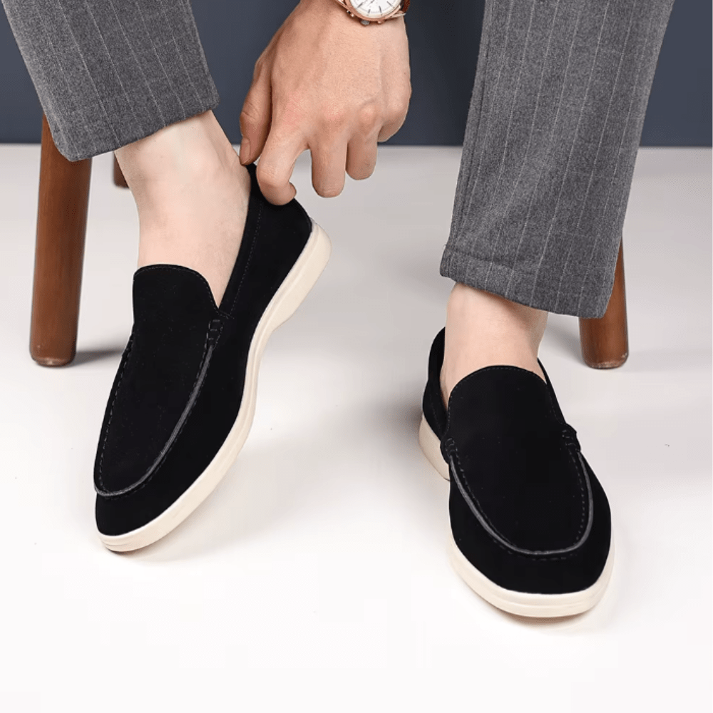 Luxury Suede Loafers - Luxoria