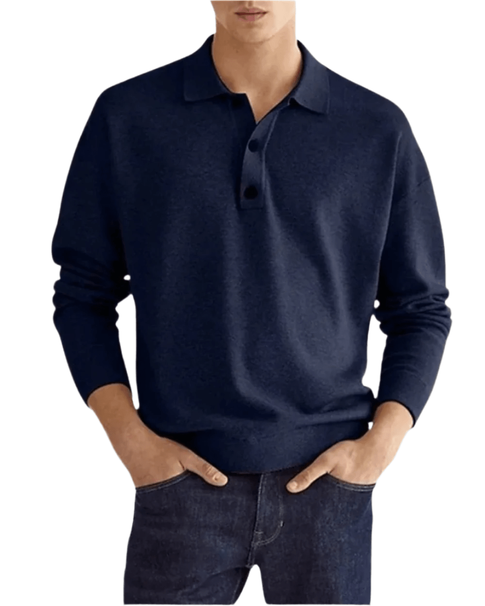 Elegant Polo Sweater - Luxoria