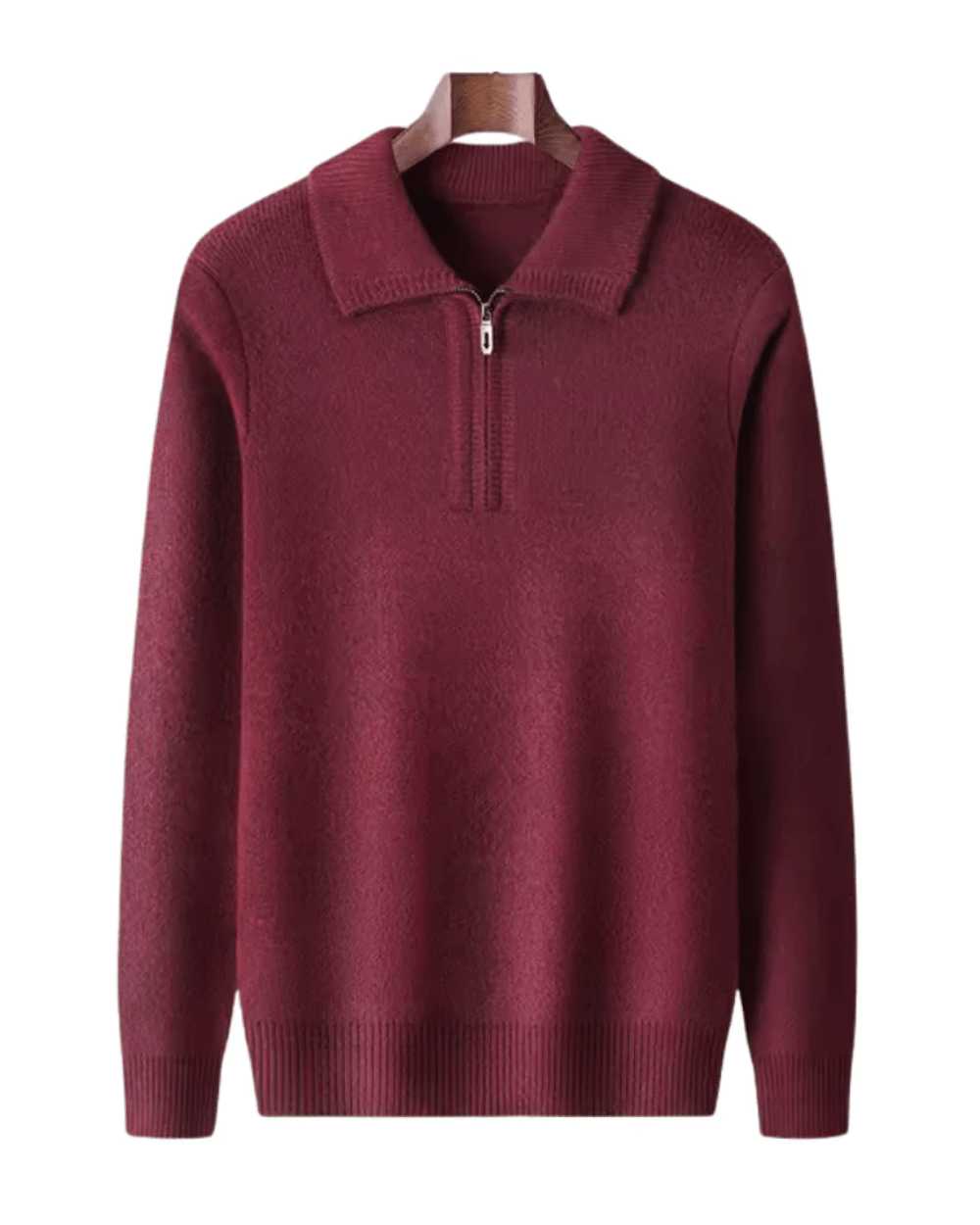 Gstaad Cashmere Quarter Zip Sweater - Luxoria