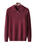 Gstaad Cashmere Quarter Zip Sweater - Luxoria