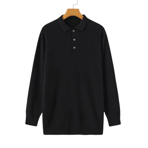 100% Cashmere Polo Shirt - Luxoria