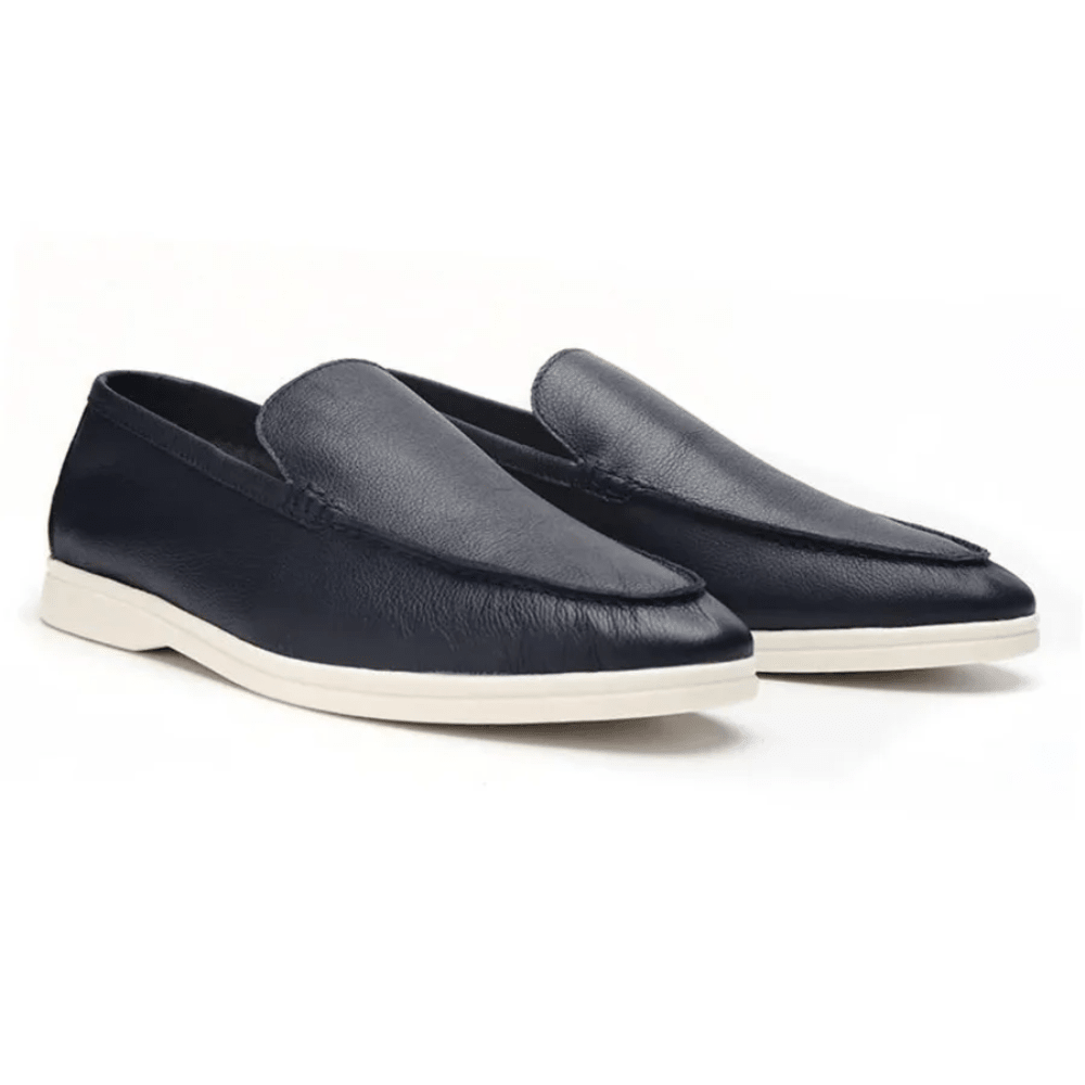 Cowhide Leather Loafers - Luxoria
