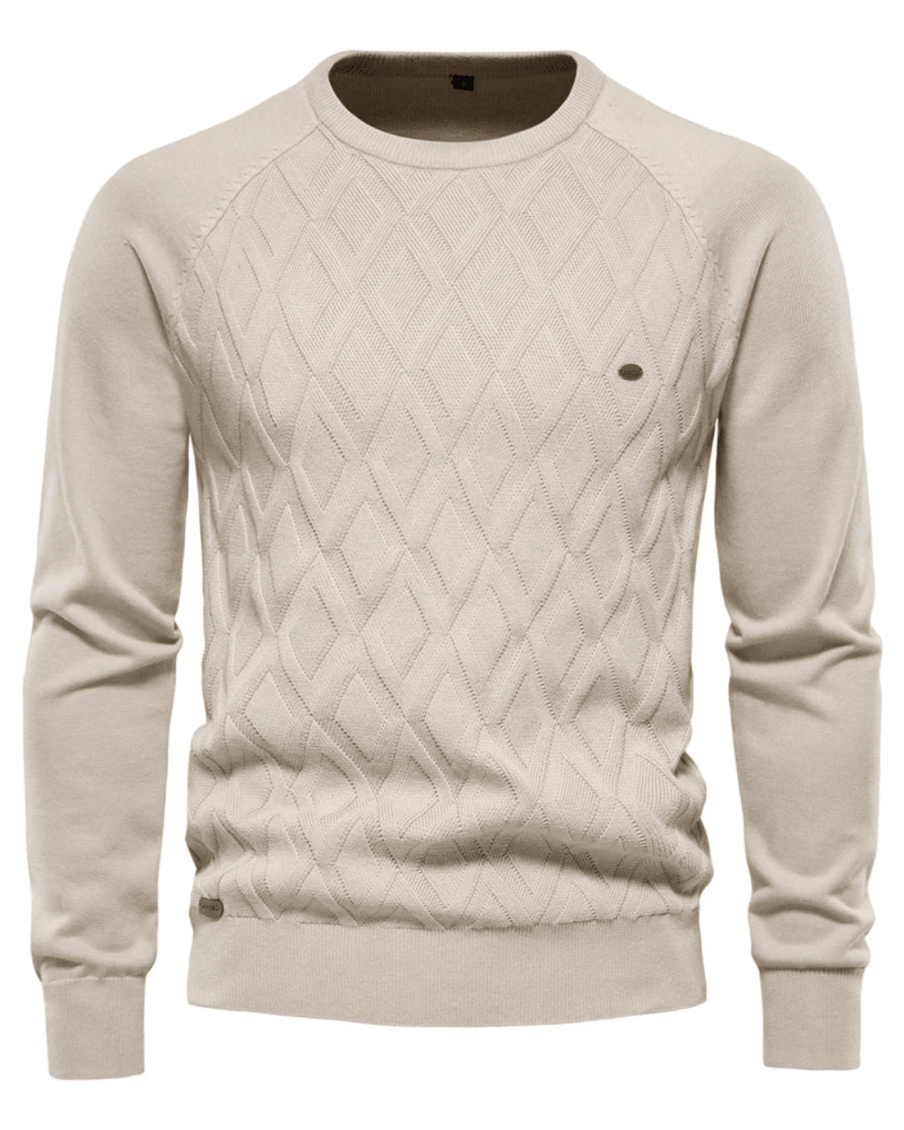 Men's Sweater With Checkered Design V2 - Luxoria