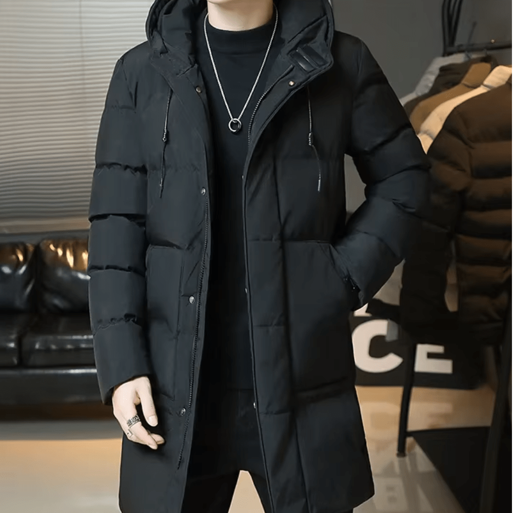 Elegant Long Winter Jacket - Luxoria