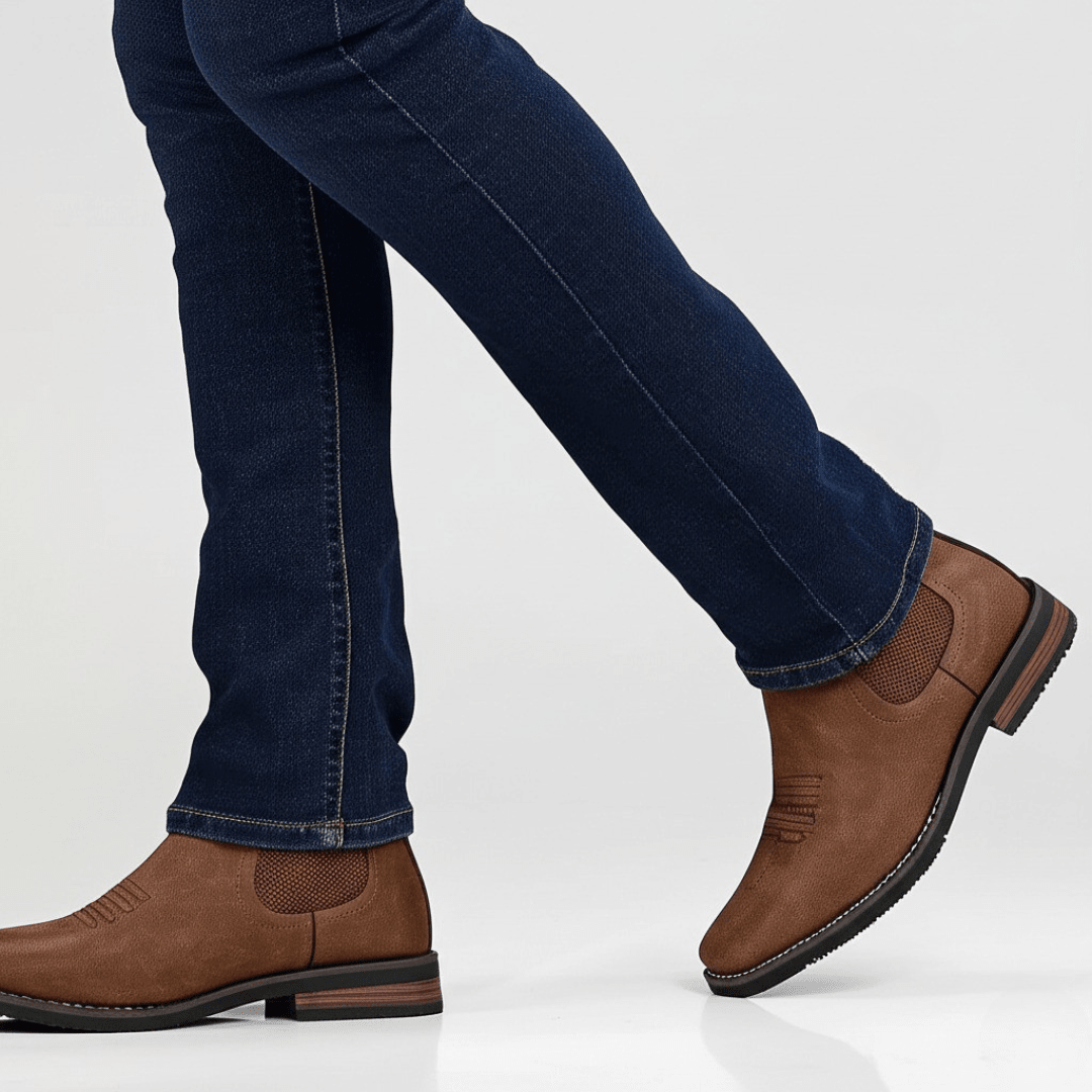 Elegant Leather Men's Boots - Luxoria