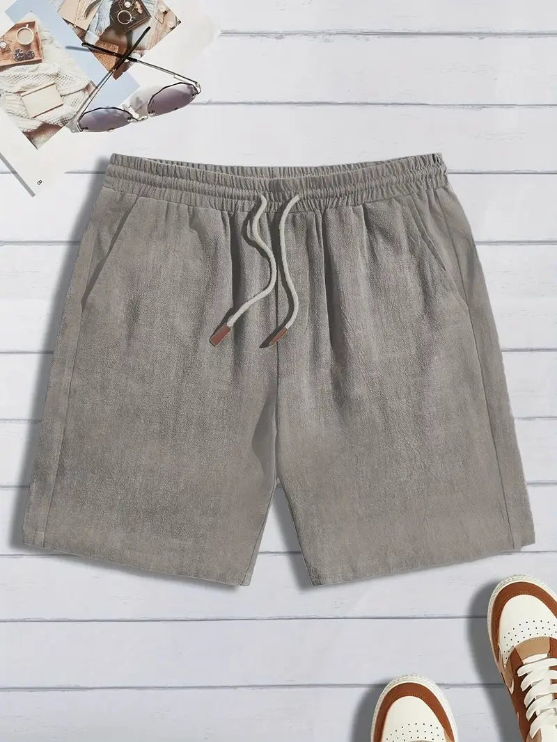 Casual Linen Shorts - Luxoria