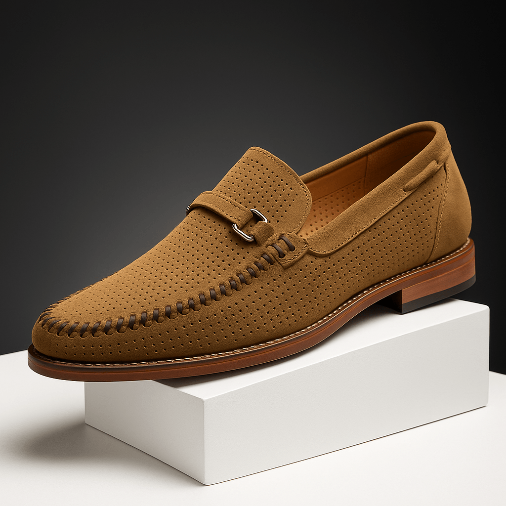 Chic Leather Loafers - Luxoria