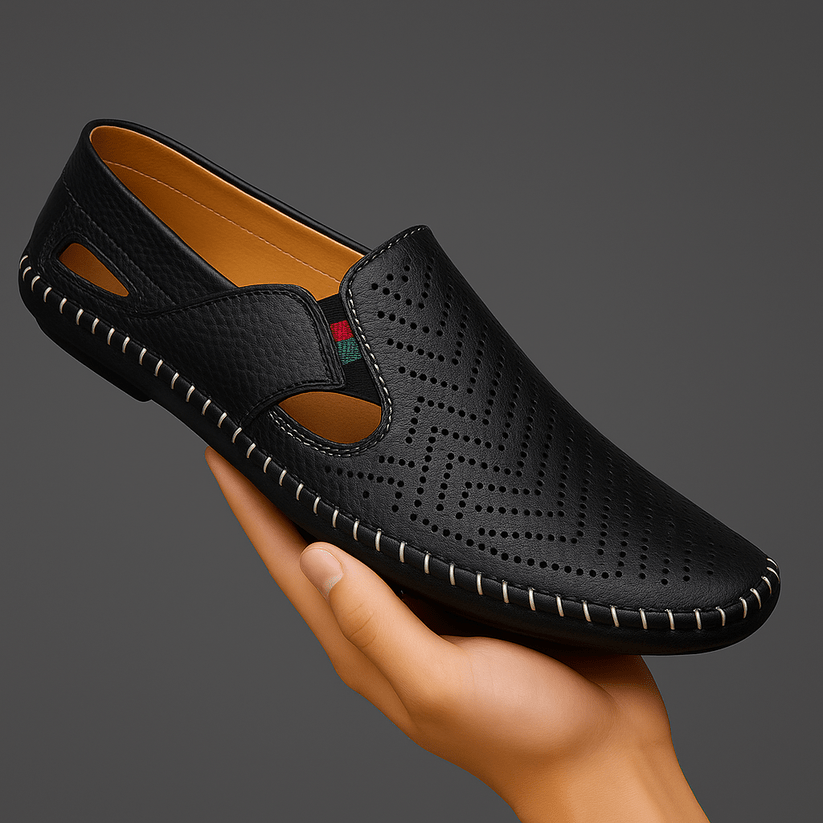Leather Strap Sandals - Luxoria