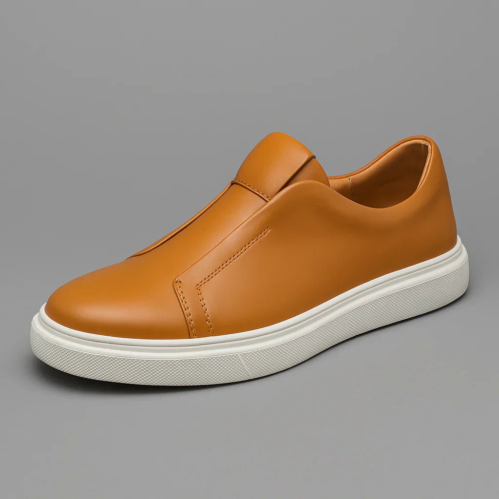Elegant Leather Slip - On Shoes - Luxoria