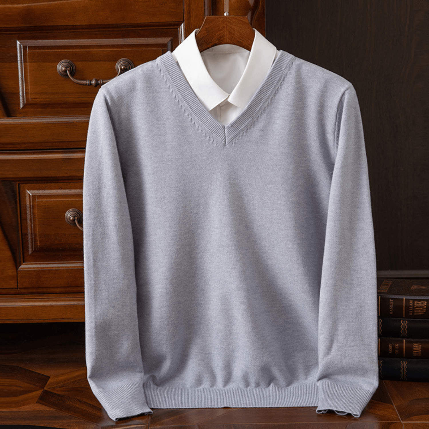 Chic V - Neck Sweater - Luxoria