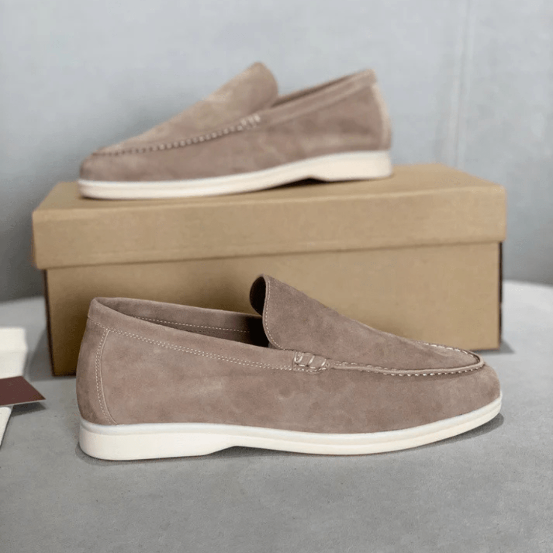 Chic Suede Loafers - Luxoria
