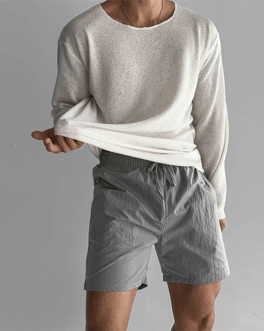 Casual Knit T-Shirt - Luxoria