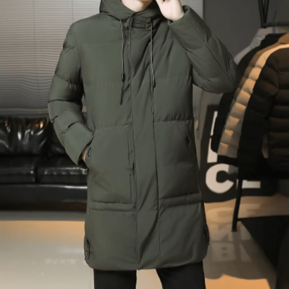 Elegant Long Winter Jacket - Luxoria