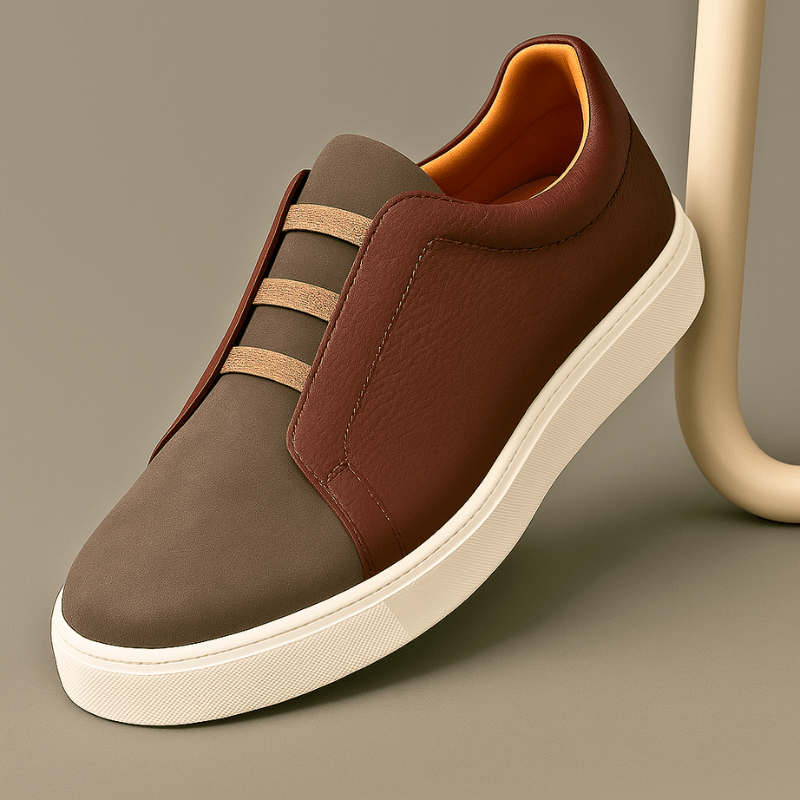 Premium Leather Sneakers - Luxoria