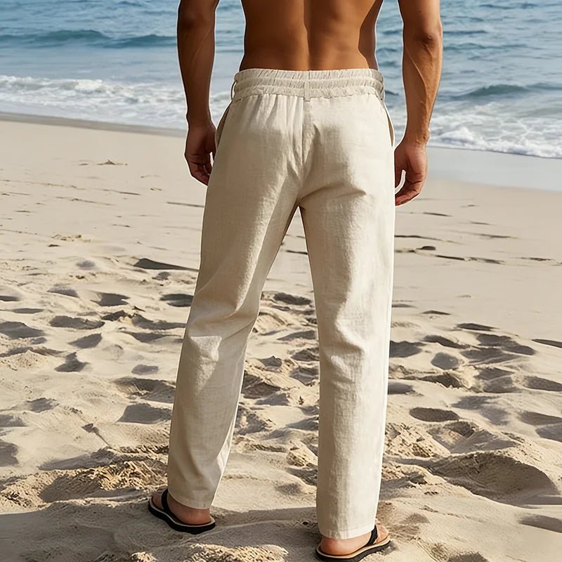 Elegant Linen Beach Pants - Luxoria