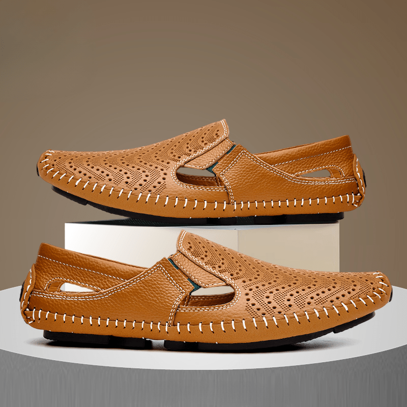 Leather Strap Sandals - Luxoria
