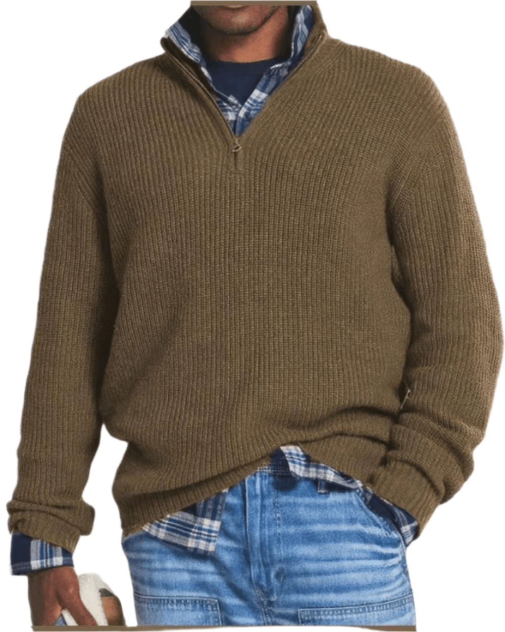 Diego Zip Sweater - Luxoria