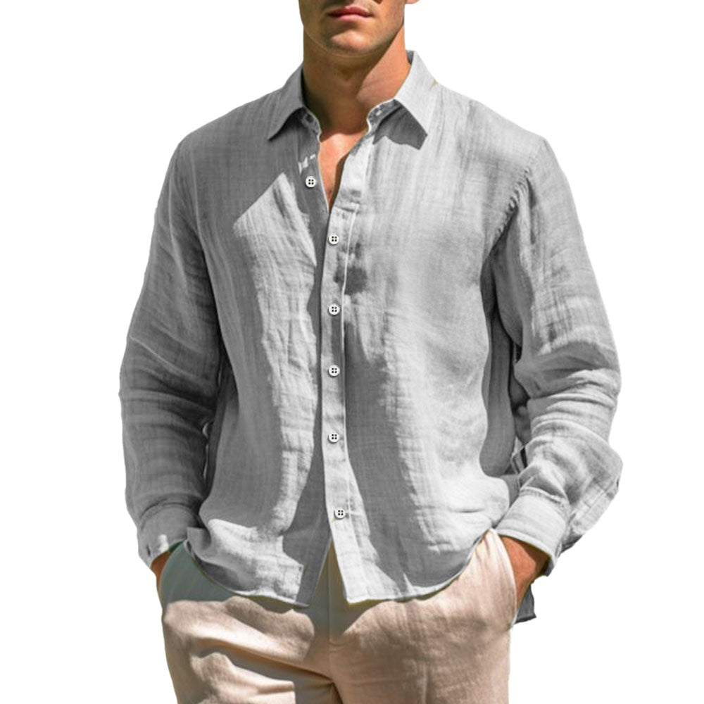Casual Linen Shirt - Luxoria