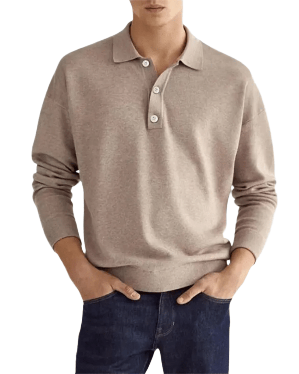 Elegant Polo Sweater - Luxoria