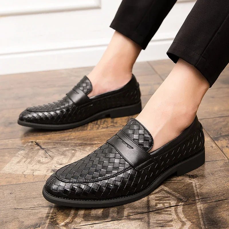 Elegant Woven Loafers - Luxoria