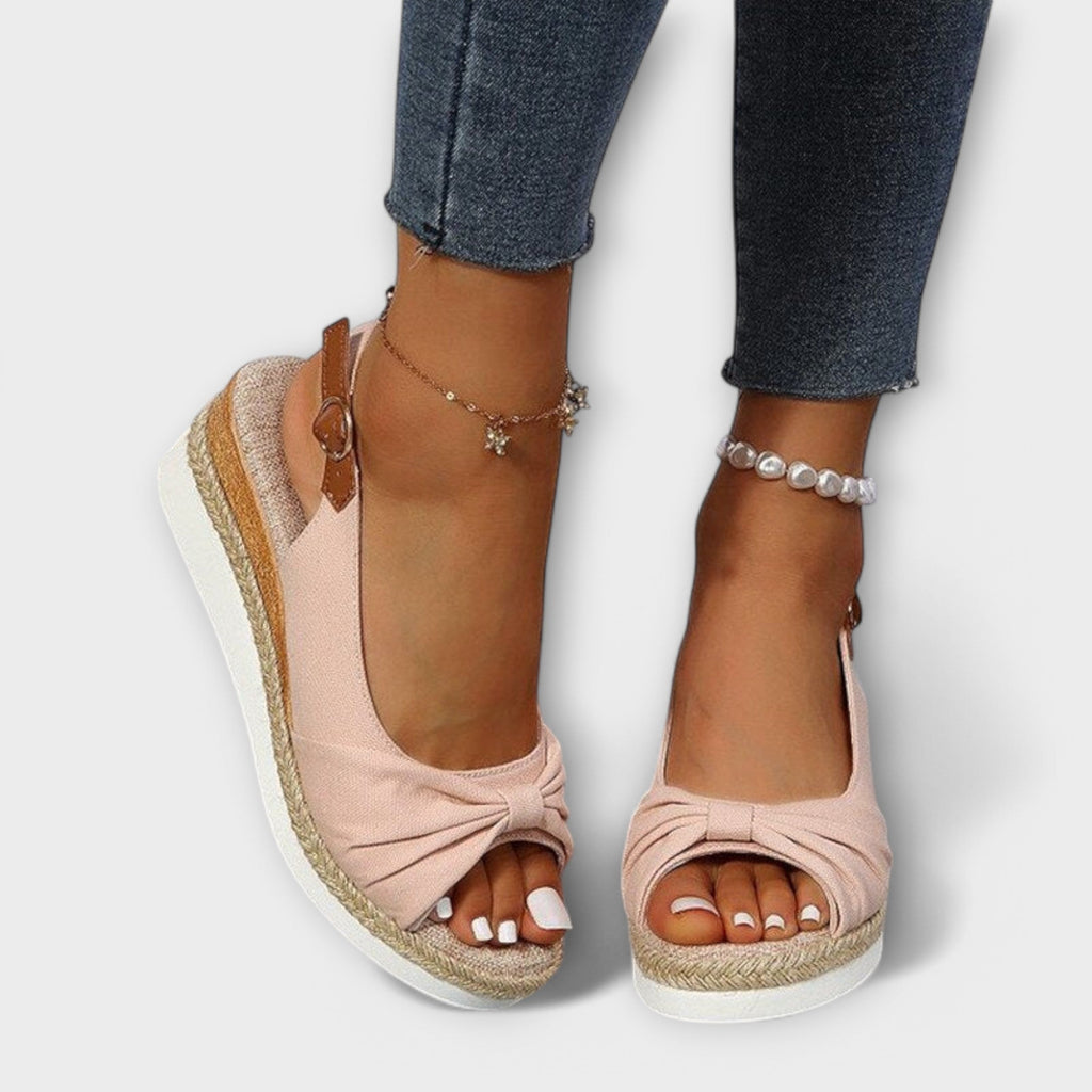 Mariana™ | SANDALIAS PLATAFORMA CÓMODAS DE CUERO SUAVE PREMIUM - Luxoria