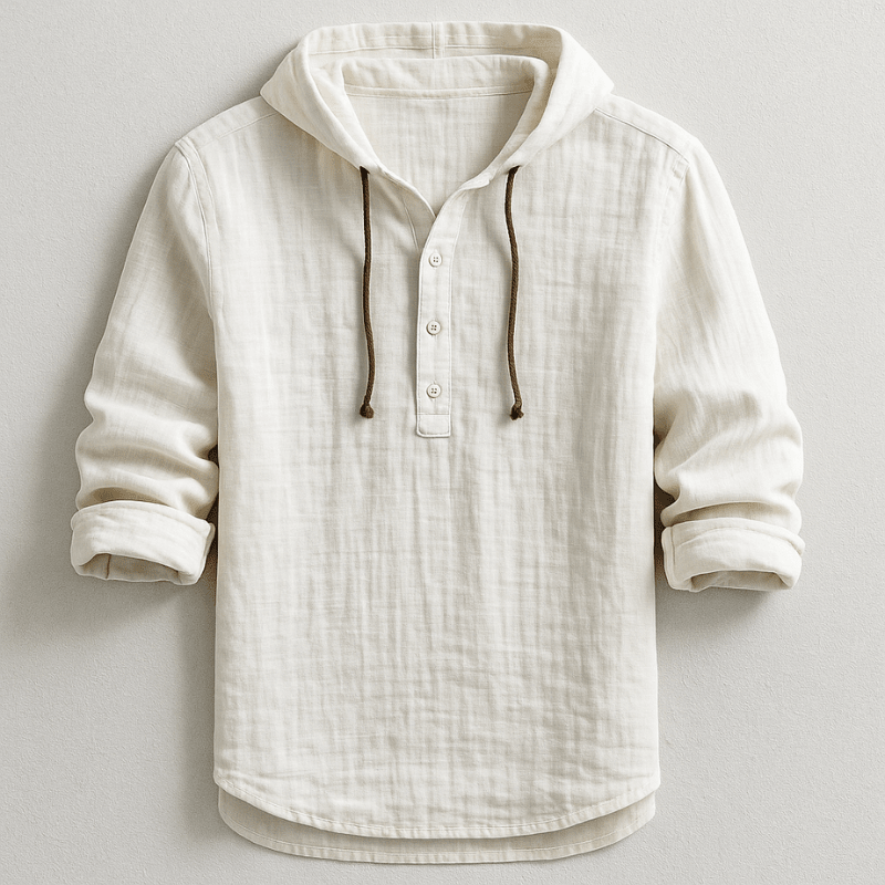Elegant Hooded Shirt - Luxoria