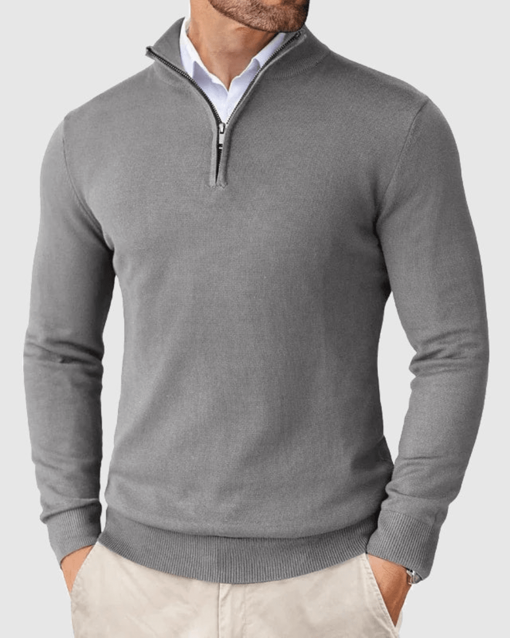 Romeo Zip Sweater - Luxoria
